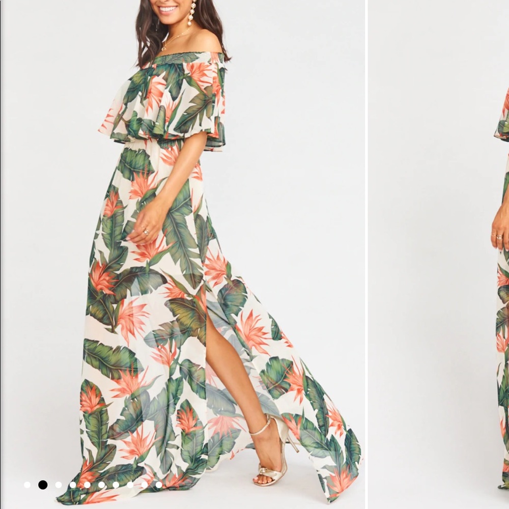 Show Me Your Mumu Hacienda Maxi Dress (Small), Paradise Found Print